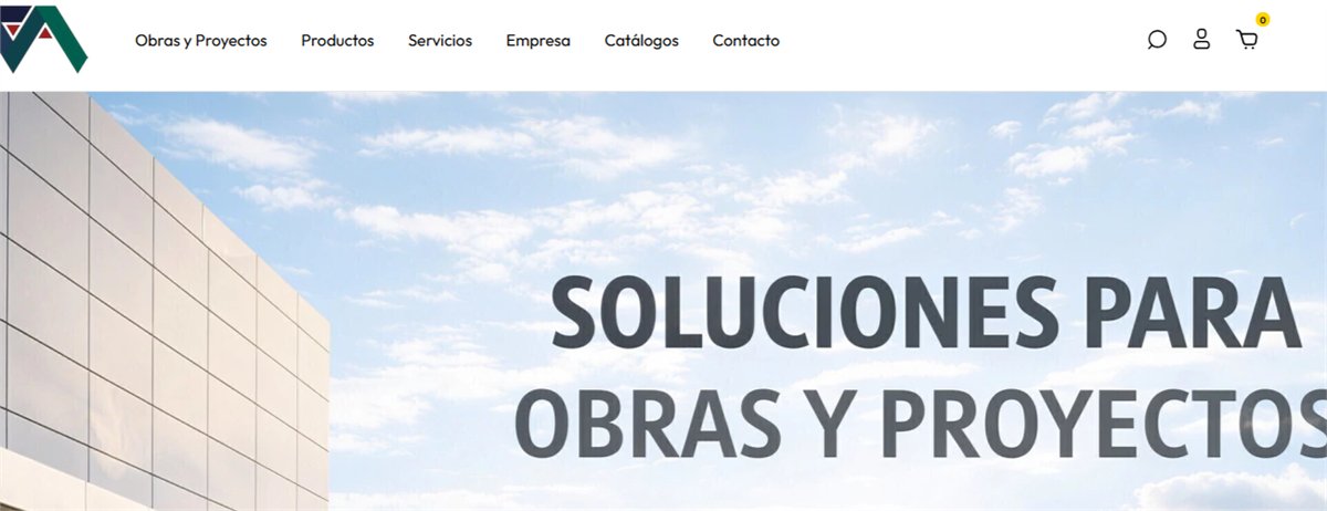 Captura del sitio web de Varsat Revestimientos